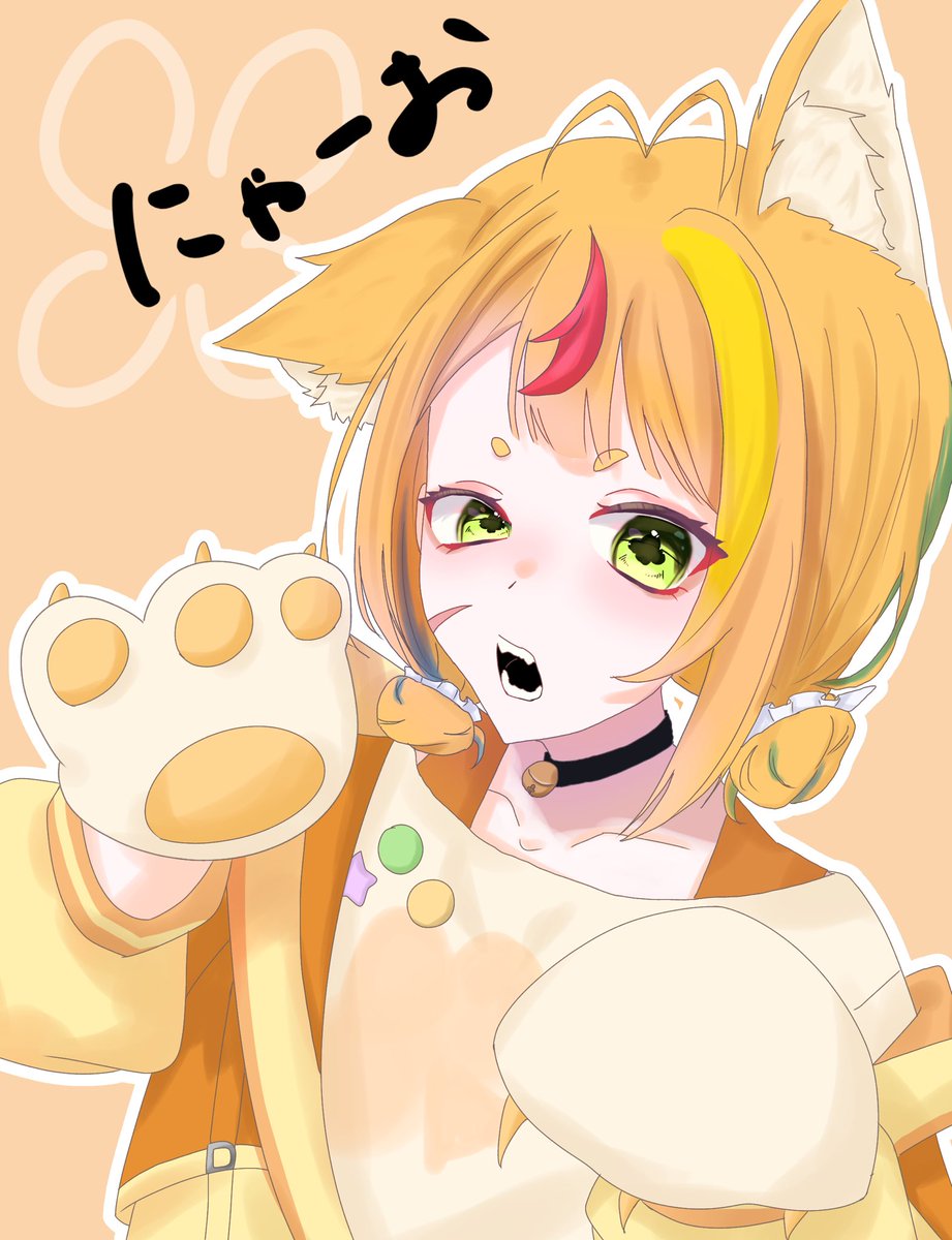 Komawari_suki's tweet photo. ハロウィン近いから一旦これ　猫！
#小廻こま #こまのえま　#イラスト https://t.co/46X7p5RQcE