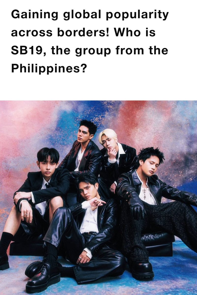 meebaobei1819's tweet photo. Anan: "The fact that five people with different personalities have come together is also part of SB19's appeal, isn't it?"

PABLO: "That's right. When we're performing, each of our personalities naturally comes out. STELL improvises all sorts of moves and JOSH tells everyone "Do this, do that" (laughs). JUSTIN and KEN also perform in their own unique way including their facial expressions. I think the beauty of SB19 comes from the combination of each individual's personality."

SB19 ONE SOUND ONE ASEAN
@SB19Official #SB19
#ASEANPhilippines2026
#NavigatingOurFutureTogether