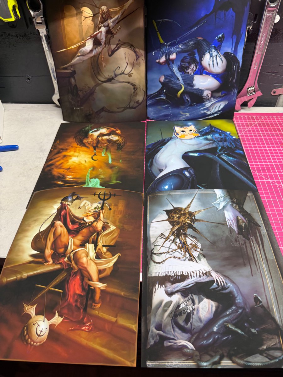 PearForceOne's tweet photo. im launching a print/sticker store in a few days. i'm doing all the printing myself this time for quality control and after a few weeks ill come back to patreon to do full time art again. https://t.co/GWLQXUqNKj