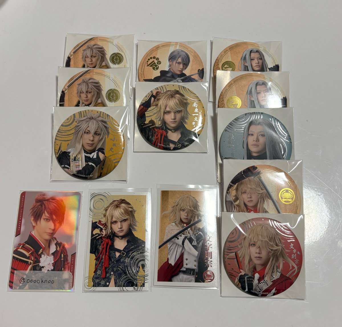 ooooknoo's tweet photo. 【交換/譲渡】ミュージカル刀剣乱舞 刀ミュ 月夜一縷 グッズ 缶バッジ ランダムふぉと

譲:小狐丸 南泉 長義 則宗 姫鶴

求:大包平または定価

現地手渡し(10/3.4)
お気軽にお声かけください https://t.co/xBJpZNLQZY
