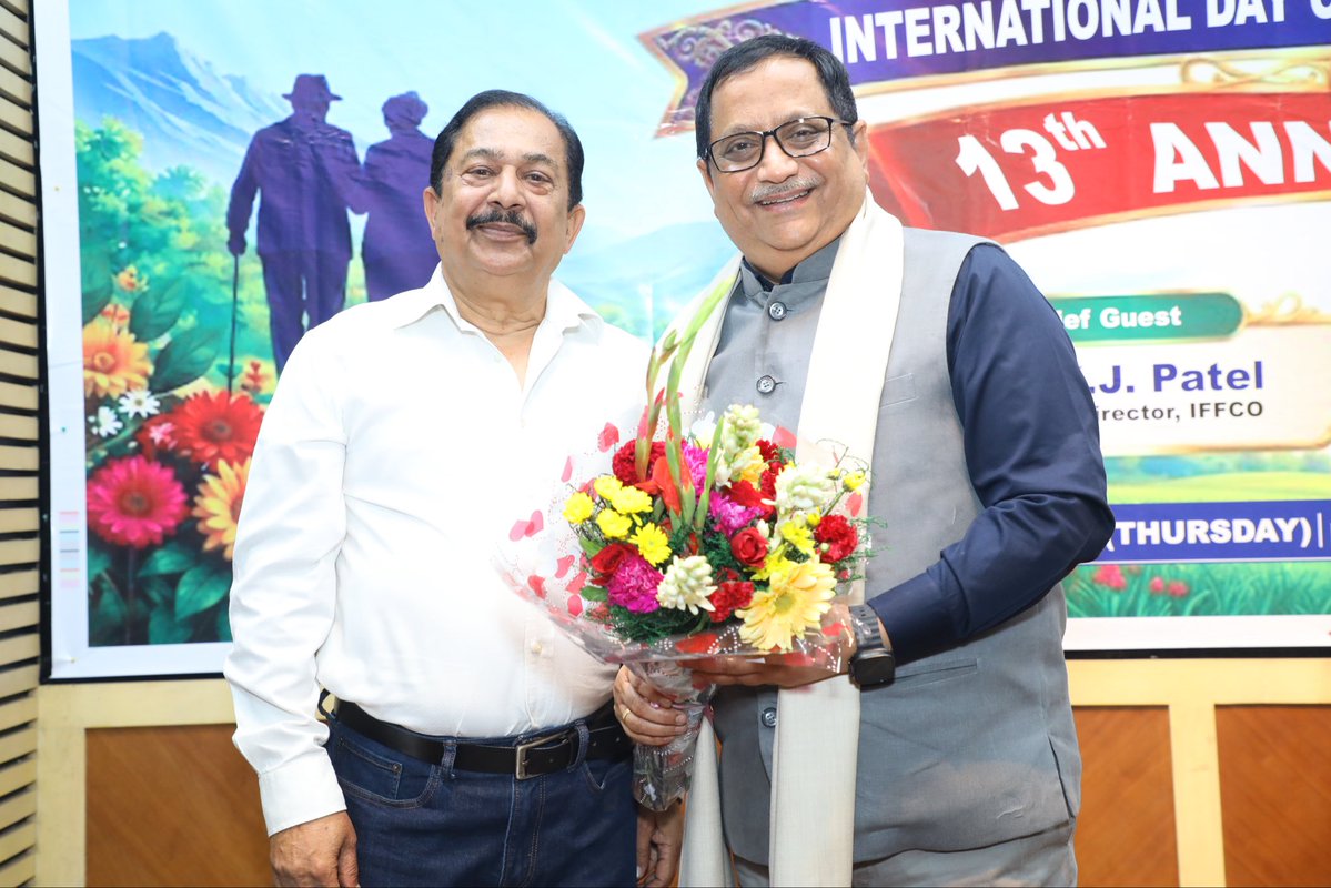 KiritkrJPatel's tweet photo. I also congratulate the office-bearers, members and volunteers of the Association for their continued efforts towards building a caring, connected and inclusive community for senior citizens. It was wonderful to witness the enthusiasm, energy and spirit of participation among our senior citizens. Their active engagement in social and community life is a source of inspiration for all of us. My best wishes to everyone associated with this special occasion. May the Senior Citizens Welfare Association continue its commendable journey and create many more opportunities for fellowship, wellbeing and meaningful engagement.
Active Seniors, Stronger Society and a stronger society is one that values, respects and learns from its elders.