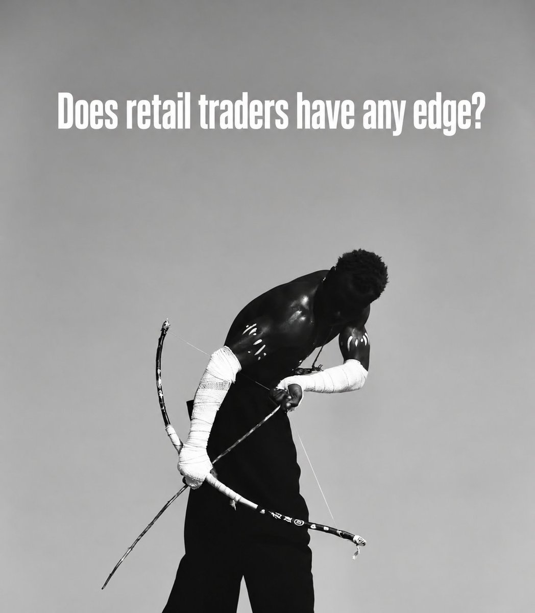 sarkar45564's tweet photo. Jane Street has better data.
Citadel has better infrastructure.
Institutions have better execution.

So what's the retail edge?

Maybe it's not information.

Maybe it's being small enough to wait, specialize, and repeat one profitable model thousands of times. https://t.co/v9275Y512P