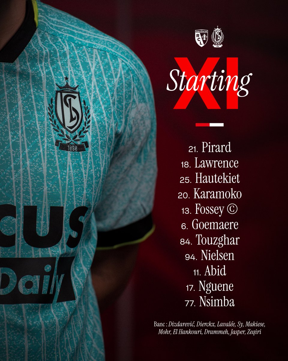 Standard_RSCL's tweet photo. Le onze de départ pour cet amical à Lens. 👥 #RCLSTA https://t.co/7RADJLAsRJ