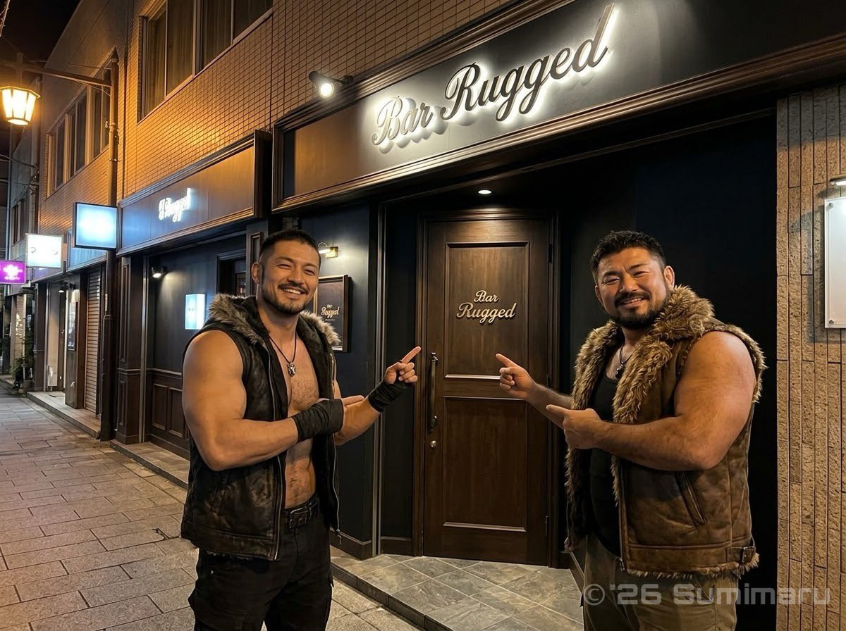sumimaru_rd's tweet photo. "First Night at Bar Rugged"
「Bar Ruggedで過ごす最初の夜」

#Arenn #Shimon #Ookami #Kuma
#亜蓮 #侍紋 #大神 #球磨 #狼 #熊
#AI男子 #Alman #AIGeneratedMan #Almale #barrugged
#firstvisit #warmwelcome #sharedstories
#nightout #brotherhoodvibes #goodcompany

#RuggedCrew https://t.co/nUO3j7LktV