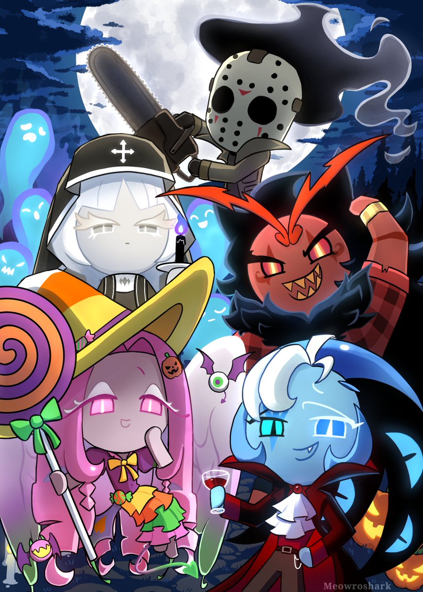 meowroshark's tweet photo. Happy Halloween with the beasts🎃👻
#HappyCookieween26 #crk #cookierunkingdom #art https://t.co/qvJlpl7jOc
