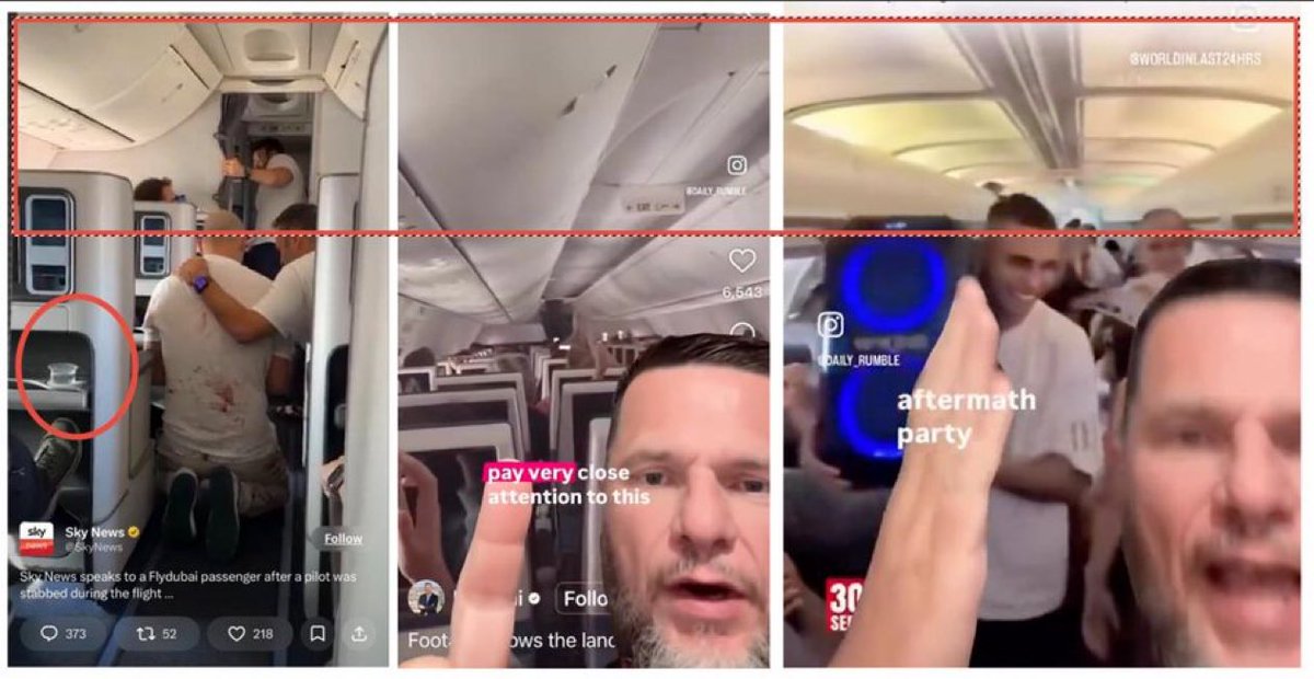 drhossamsamy65's tweet photo. ⛔️SURPRISE ‼️

⛔️ Hey Goyim, the FlyDubai Airplane had Three Different Ceilings😃‼️
⛔️Do you still believe the wanted war criminal Netanyahu’s stinky story ‼️ https://t.co/VvfnjGquh8