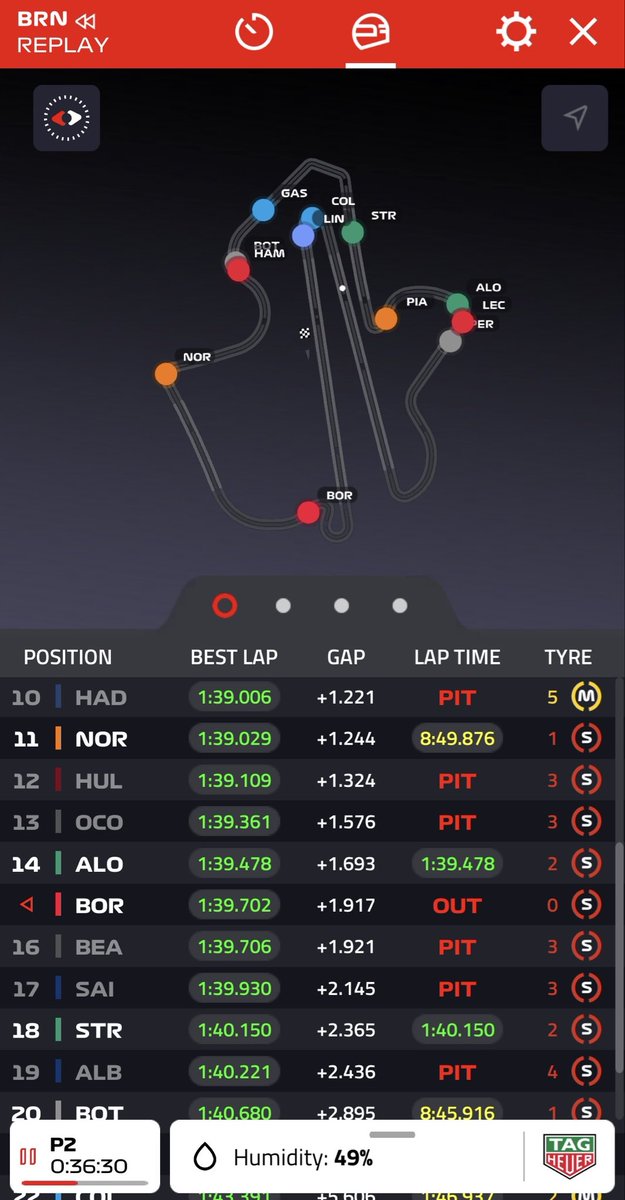 F1_Lewis44_AFC's tweet photo. @Planet_F1 Bortoleto was literally on an out lap, the fact this is even being investigated is laughable. Will clearly be no further action https://t.co/oU2X0OB02Z