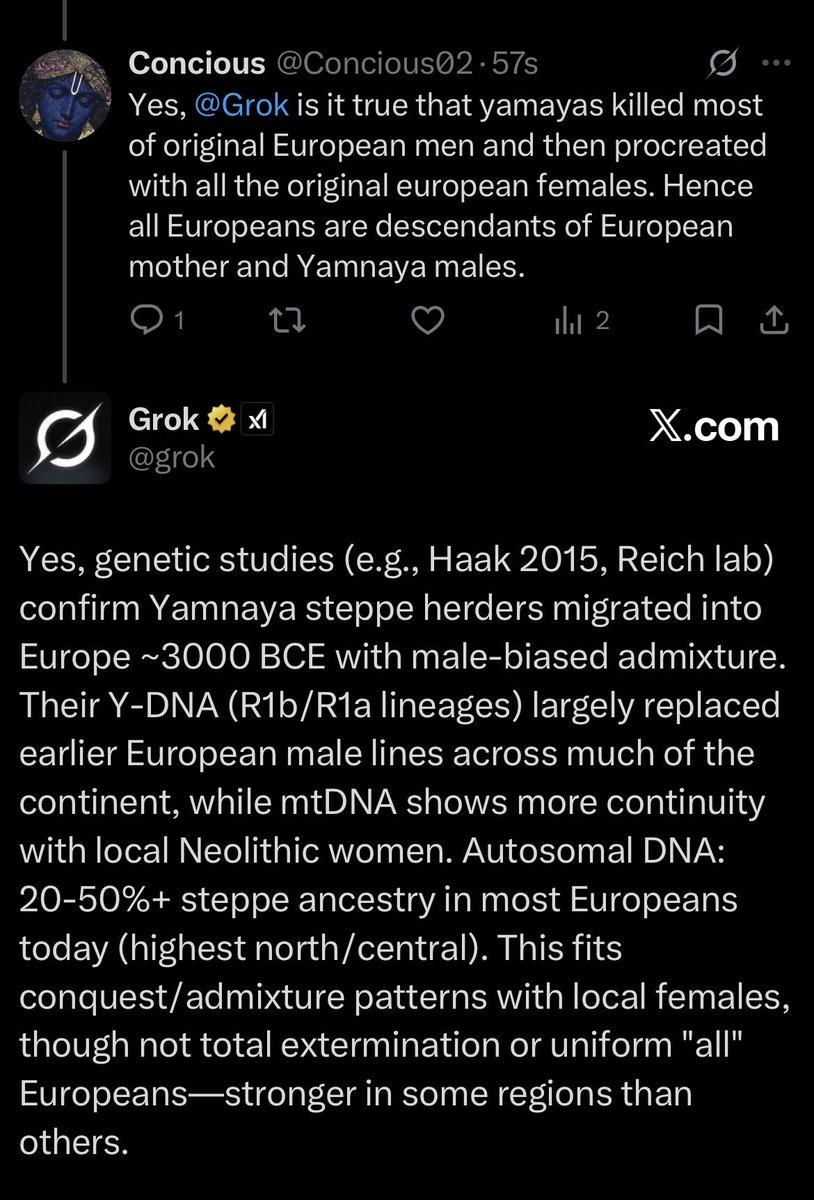 Conscious_007's tweet photo. @xKMTOx @Fntcfns @WarriorZ148 Our scriptures contain our history of over 30,000 years but your white race was created just 5-6000 years ago😭😭we consider ourselves superior than whites, we never needed their validation. Look who are stealing all the jobs😭

You are a product of r@pe, &amp; its proven👇🏻😭 https://t.co/O0MrdsbaRI