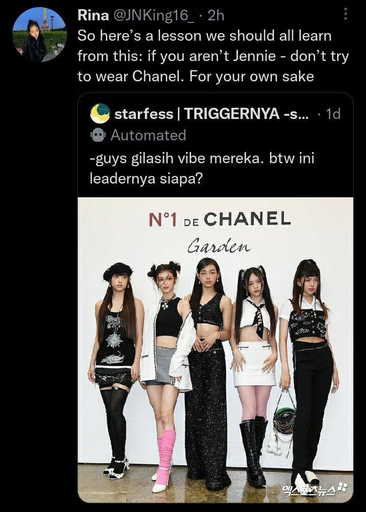 noirpeakz's tweet photo. tokkis saying this as if blinks and kpop stans weren't calling nwjs cheap and saying they had "no brand value" when this pic came out 😭 https://t.co/SjHqUAITXc