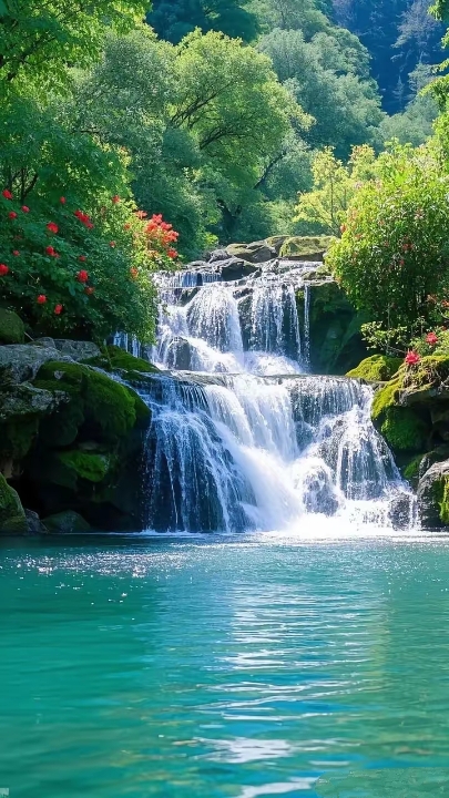 KevinStevecf8c's tweet photo. [The mountain stream gurgles, unhindered, no need to be disturbed by trivialities—enjoy this quiet moment!]， https://t.co/Kr65maEw07