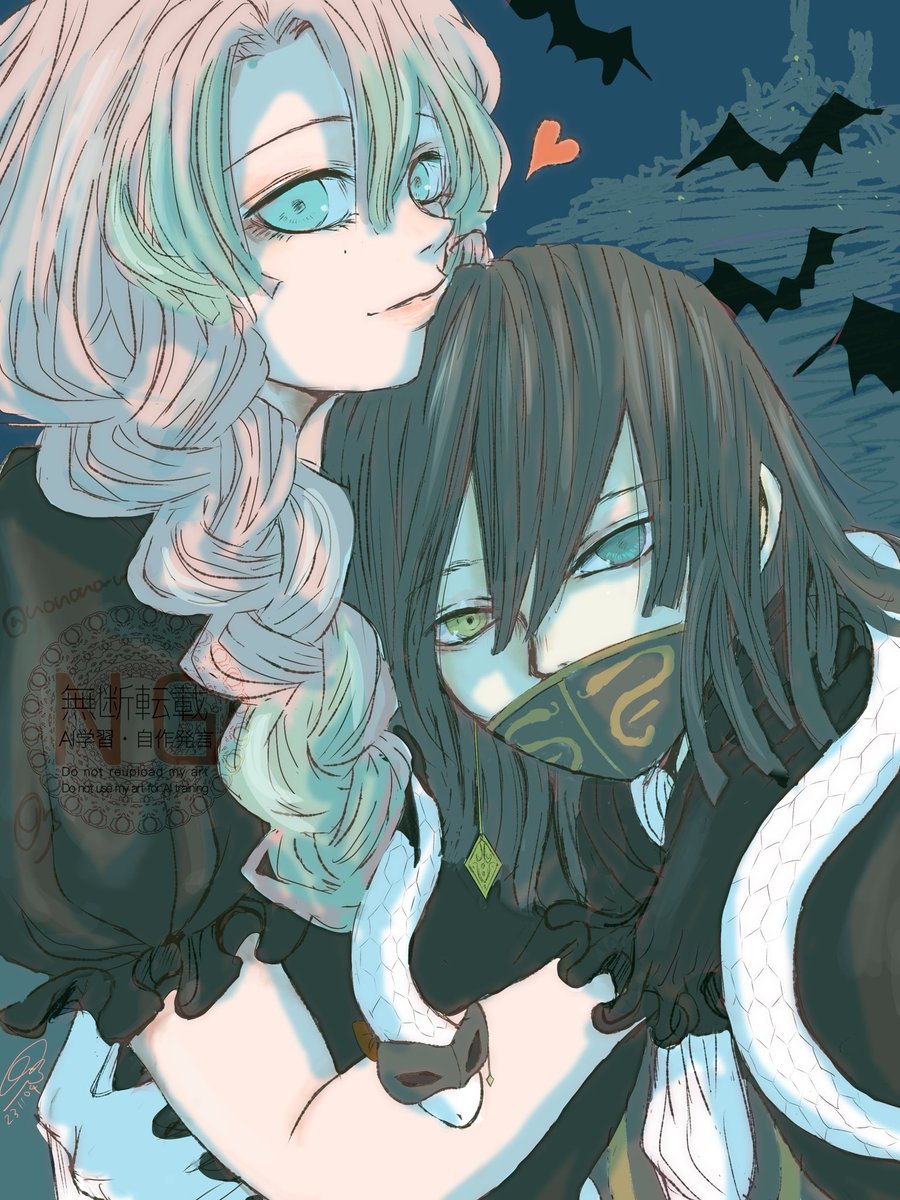 nonono_miz's tweet photo. おばみつ🎃

（過去絵再掲） https://t.co/1INQ4G6Lor