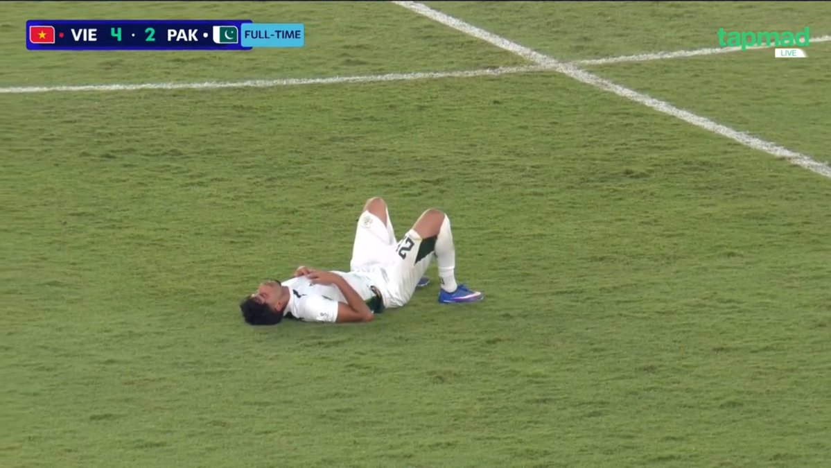 FootballPak's tweet photo. FT: Vietnam 4-2 Pakistan

None of us thought we'd get a single point, let alone score against stronger nations in the #FIFAASEANCup. Thailand showed. But being 2-0 down to draw Philippines then lead for a half against Vietnam? Proud of the lads!

#PakistanFootball Zindabad https://t.co/8bcFGG5ptC