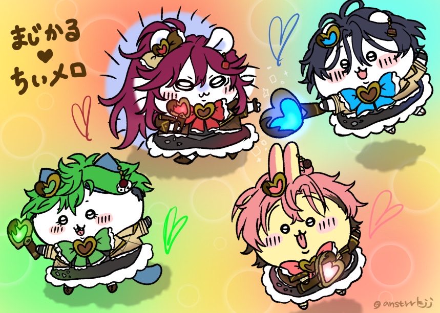 anstrrkjj's tweet photo. ⚠️⚠️パロ注意⚠️⚠️
🍫ちいかわシリーズ
💚❤️まじかる♥ちいメロ🩷💙 https://t.co/W1GZ7rSqXS