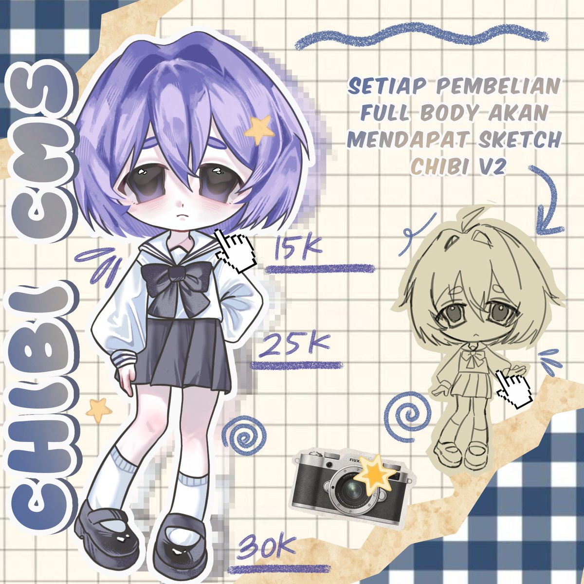 neilaevna's tweet photo. COMMISSIONS OPEN!! ✨

akhirnya buka comms lagi hehe
🇮🇩 Indonesia only for now!
Chibi + bust/half body available
Price &amp; TOS(?) ada di gambar yaa!
💸 DANA / ShopeePay
⏳ 5–14 days
💌 DM to order
RTs are appreciated! 🙏🏻
#cms #commissionopens #artmoots #ilustration https://t.co/Go0uMSpsFz
