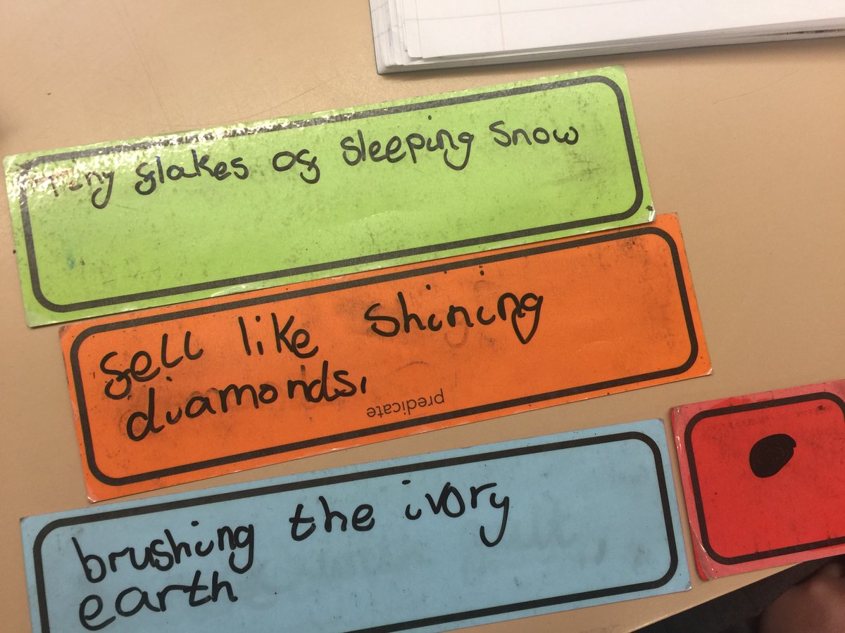 SoundSyllable's tweet photo. Nothing brings me as much joy as teaching children to write beautiful sentences.

Rainbow Grammar is my strategy of choice when it comes to children understanding and creating wonderful sentences.

Two wonderful examples. https://t.co/93LNfwXli2