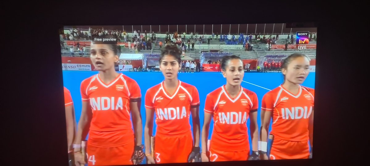 shaggybirkar's tweet photo. #INDCHN Lalrimsiami being awarded a stick on her 200th appearance by @ParthJindal11 #Hockey Lets go ladies https://t.co/skCsL2TdZD