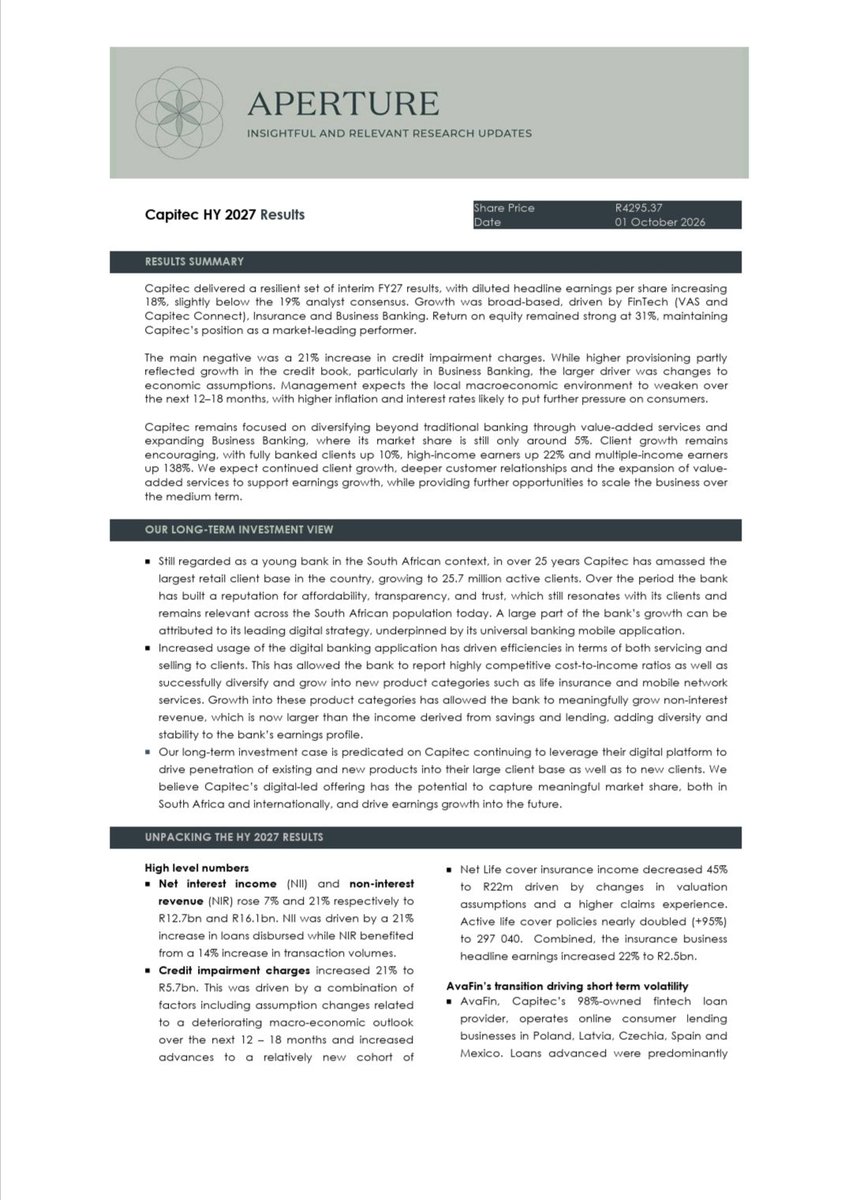 cjpraat's tweet photo. Capitec $JSECPI : If you own Capitec or follow the stock, this research note covering the latest results is worth a look. https://t.co/AdC2FisZMH