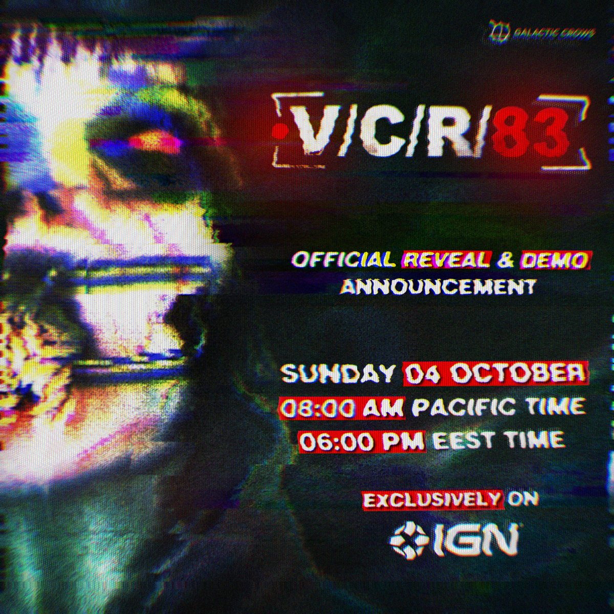 VCR83 libera demo e o primeiro trailer de gameplay no dia do reveal no IGN
