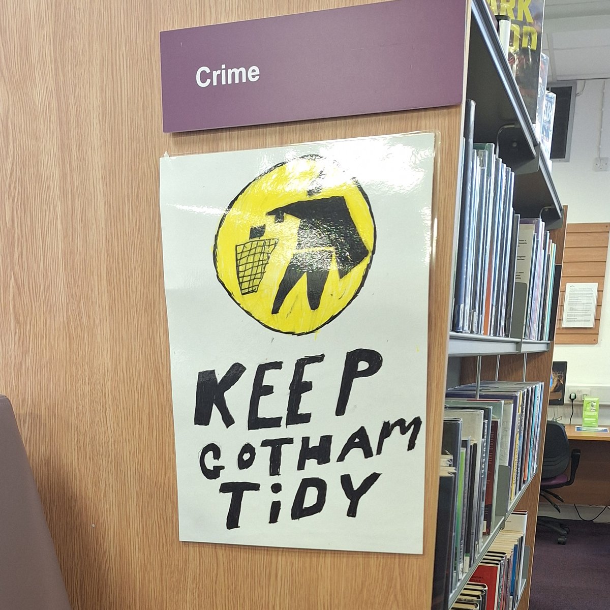 LibrariesNL's tweet photo. #ClelandLib is now proudly displaying anti-littering posters created by local school children from @cleland_ps. Remember to help keep our local communities tidy for everyone to enjoy. https://t.co/OXZZodWjHy