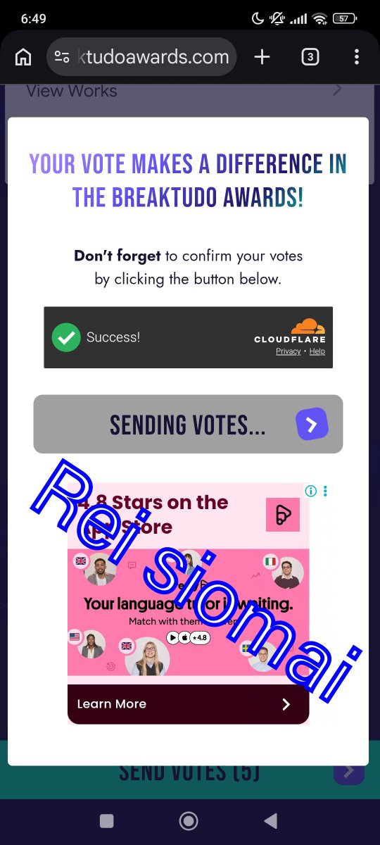 reisiomai0203's tweet photo. @divestream_ @BABYMONSTERINTL 20 votes (part 2)
total number of votes
cast by Rei siomai:
5+20+20 = 45 votes
#IVExBABYMONSTER https://t.co/UTGktYu9eT
