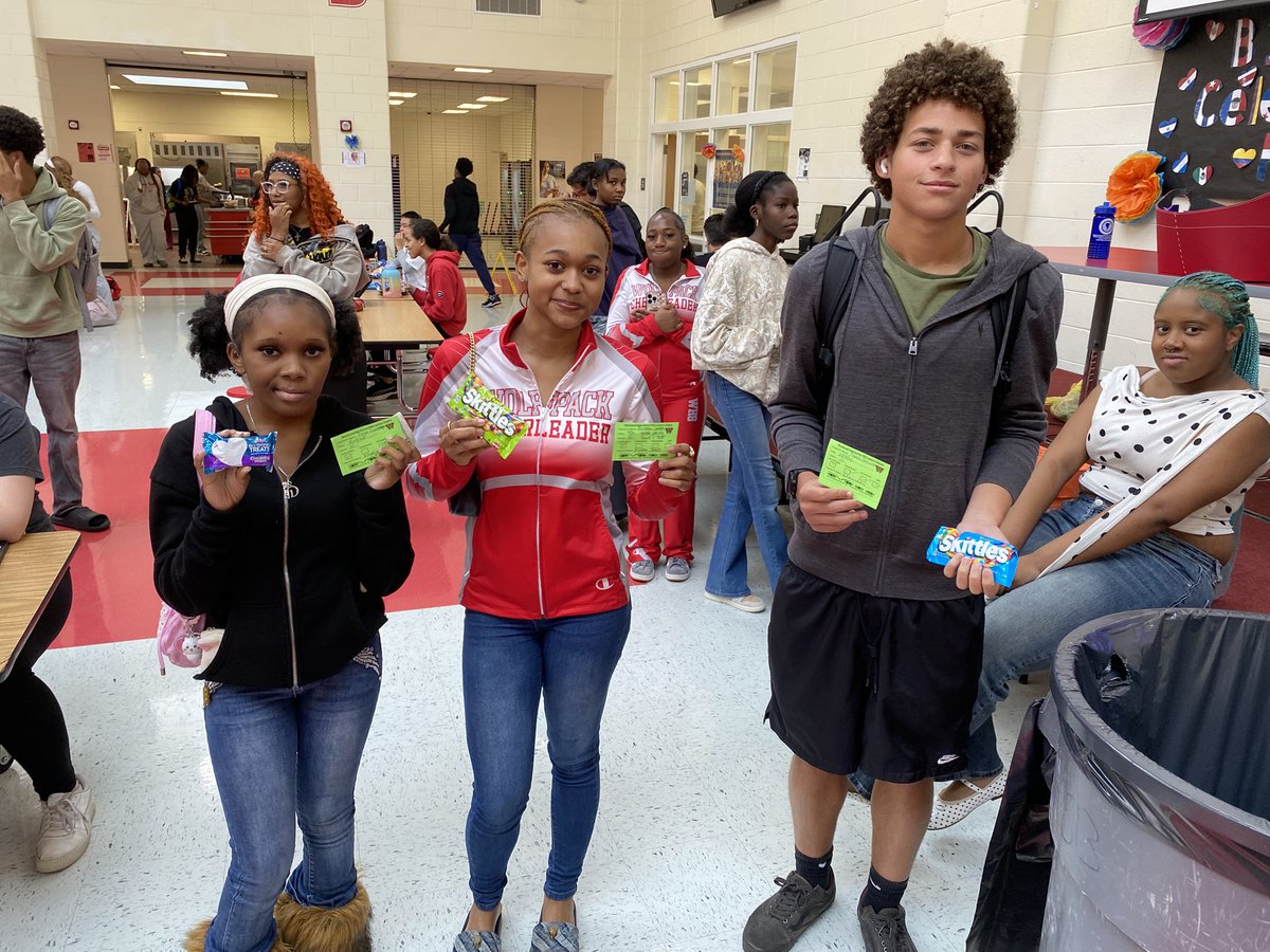 Ms_Snoddy1's tweet photo. Another round of @WHS_HCS A.C.E.S. Positive Behavior Lottery winners in the bag! These amazing Wolfpack scholars were celebrated for their commitment to always being A.C.E.S. Strong! @MrsDaMeka #Accountable #Considerate #Engaged #Safe #PackPride https://t.co/rqBKqKBuih