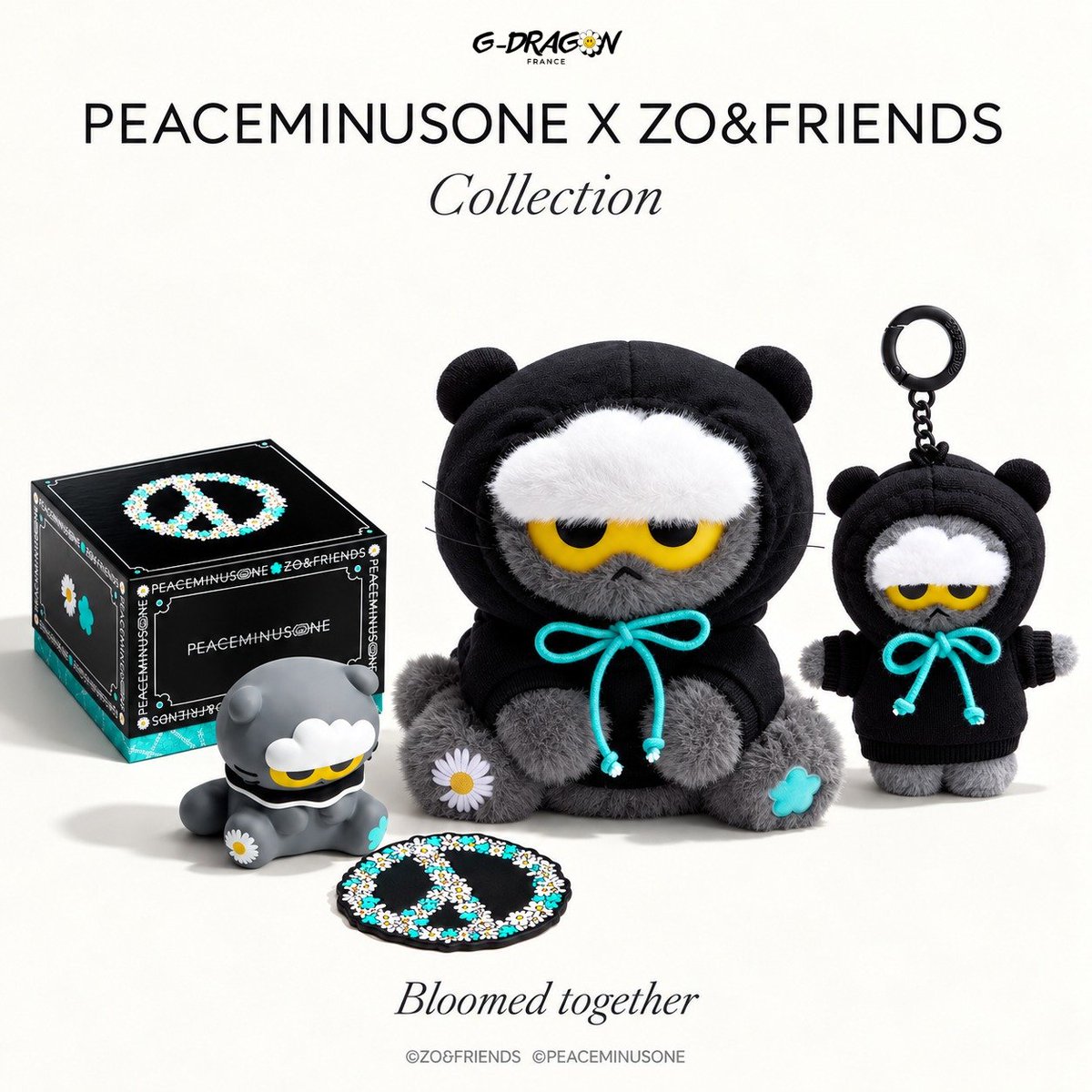 gdragon_frbase's tweet photo. PEACEMINUSONE X ZO&amp;FRIENDS — Bloomed together.

Découvrez en images les différents produits de cette collaboration,  autour de l’univers PEACEMINUSONE et de ZO&amp;FRIENDS.

Aucune information concernant leur mise en vente n’a été annoncée pour le moment. https://t.co/Ev6dQCJMkM