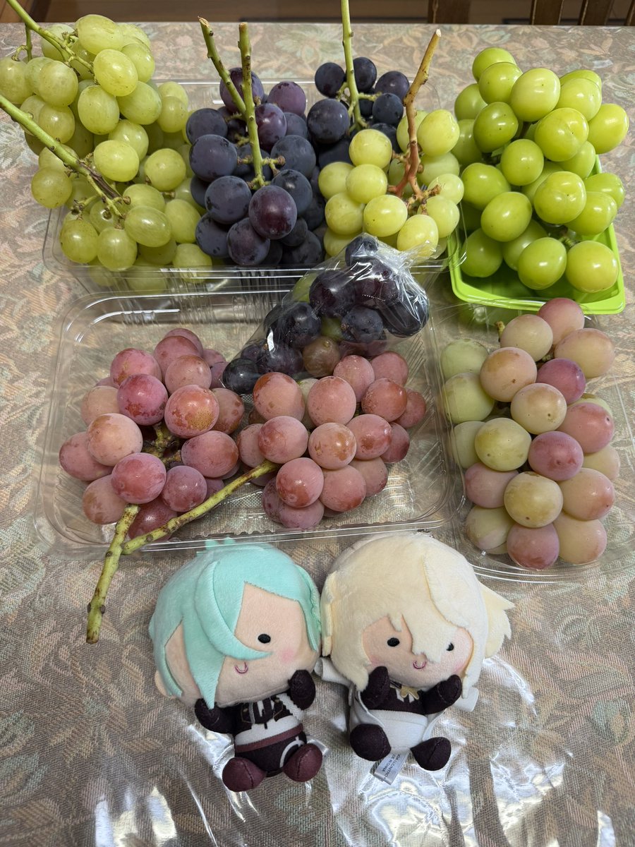 seto_moc107's tweet photo. 大量だね🍇
お腹満たしてから行ったはずなのにね。別腹だから関係ないし、パン一枚じゃ全然足りないもんね。仕方がないね。 https://t.co/sUDZstUfAo