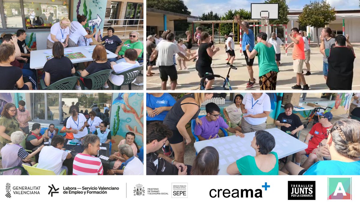 creama_org's tweet photo. El alumnado del Taller de Empleo Marina Alta XV de CREAMA aplica su formación en una jornada inclusiva con APROSDECO.
Más info: https://t.co/emAcX9OgwJ
#GvaLabora #Creama #MarinaAlta #TreballemJuntsPerLaComarca #Aprosdeco https://t.co/NV1p3a5gmH