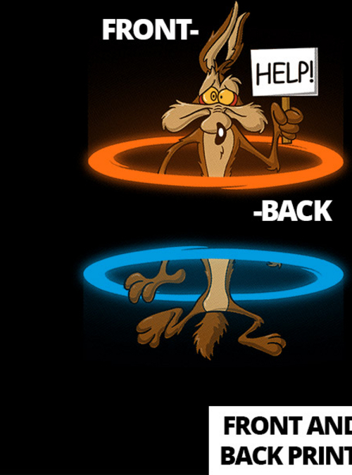 qwertee's tweet photo. "Falling Coyote" is today's featured tee on https://t.co/FD7d4pgCUl RePost for a chance at a FREE TEE! https://t.co/Bbp73aROsa