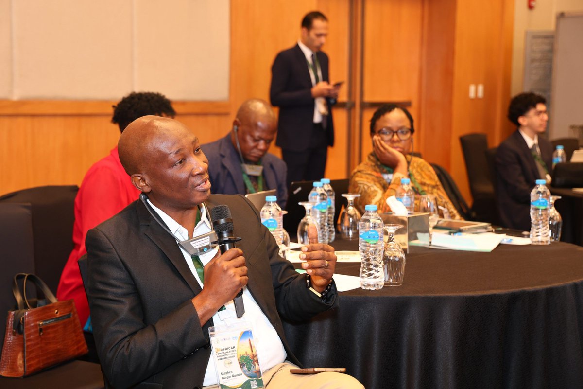 libfoodsafety's tweet photo. Supported by EU-funded #LiFSI, LiSA DG Stephen Mambu &amp; FAL Deputy Dir. T. Ndorbor joined African food regulators at #AFRAF in Cairo to discuss stronger food control systems. #Liberia participated in discussions on strengthening #foodsafety &amp; regulatory systems in the region https://t.co/FHGdaikQz7