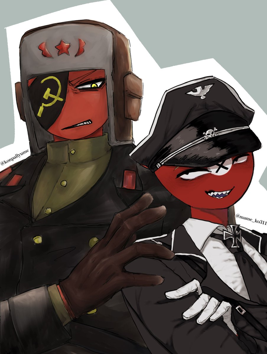 mame_ko311's tweet photo. コンパルさん( @konpallyume )と
合作させていただきました‼️

☭の顔がほんとにかっこよすぎてつら😭み😭😭💕💕 https://t.co/4dfF3weU9G