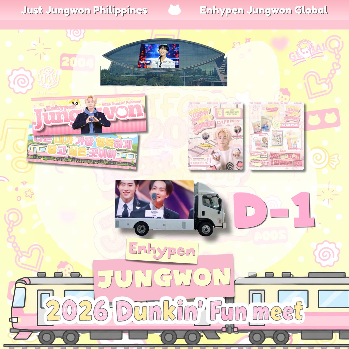 JUSTJUNGWONPH's tweet photo. Are all your boarding tickets set? 🎫 

D-1 before we arrive at our final destination! Platform 0209 awaits 🩷

See you all tomorrow!

#DunkinPH_ENDLESS #ENDLESSFunMeet 
#Platform0209 #JUNGWON #엔하이픈_정원 #WONchantingCreations https://t.co/anO0c5EkB6