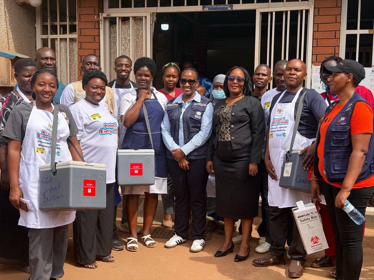 WHOUganda's tweet photo. It is Day 2 of #Uganda’s nationwide Measles-Rubella Vaccination Campaign.

@WHO teams are standing shoulder to shoulder with health workers, district leaders and communities across the country.

From vaccination posts to district coordination centers, our technical experts are supporting implementation, monitoring progress and helping ensure that every eligible child is reached with this life-saving vaccine.

Together with the @MinofHealthUG and partners, we are working towards one goal: no child missed, no community left behind.
#VaccinesWork #MeaslesRubellaCampaign
#MRCampaignUG26