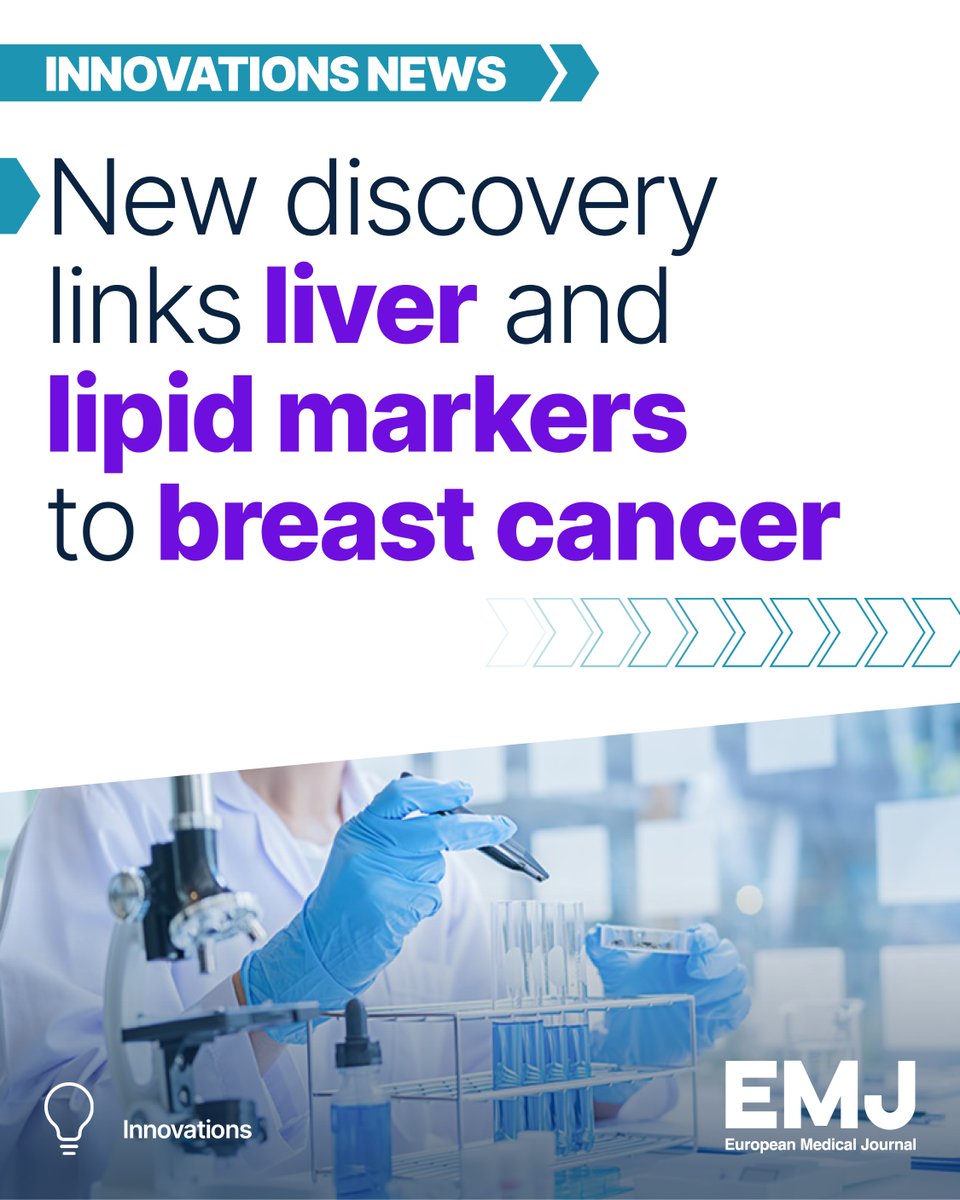 EMJReviews's tweet photo. What could liver function and cholesterol tell us about breast cancer?

Researchers identified four liver and lipid markers associated with breast cancer status.

The findings are exploratory and do not yet establish these markers as breast cancer risk factors.

Explore the research: https://t.co/sU12uD5rJ4