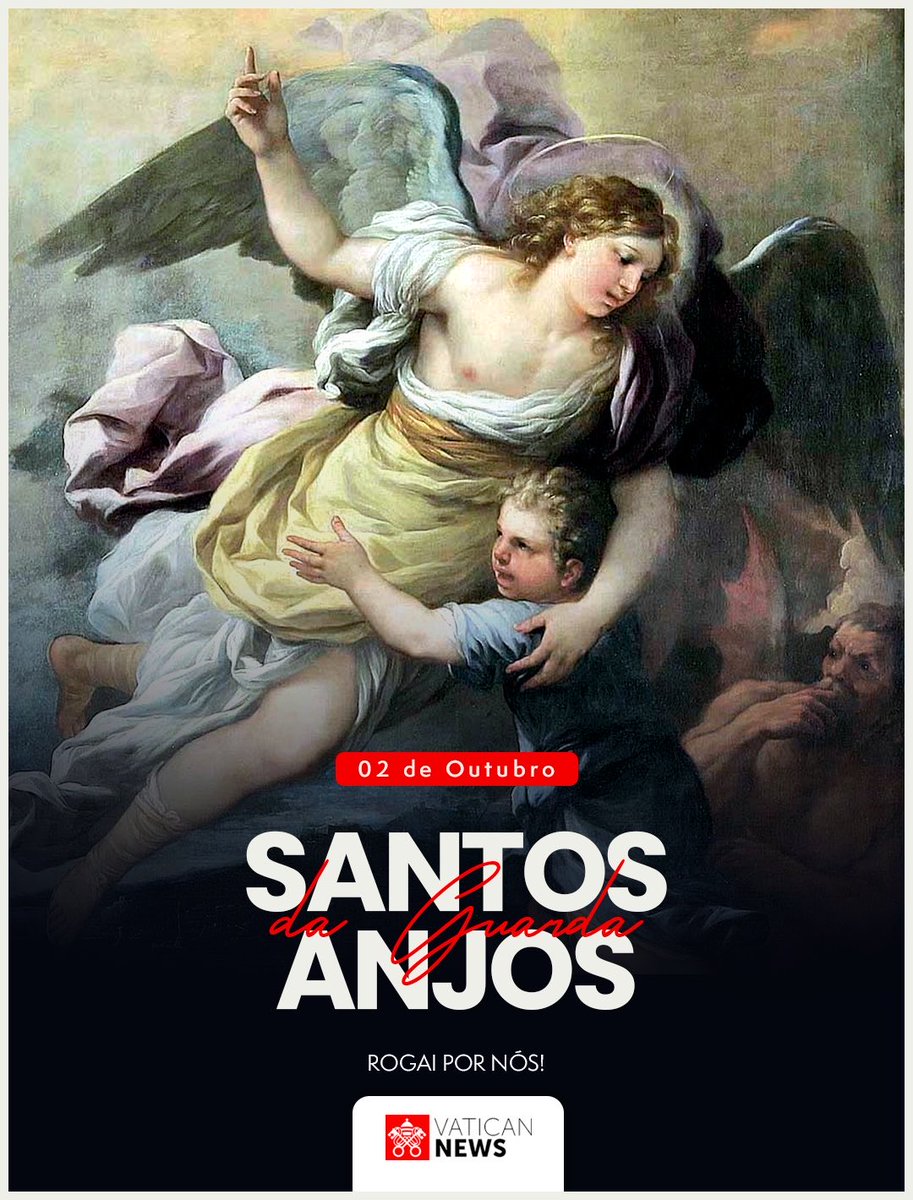 vaticannews_pt's tweet photo. “#SantoAnjo do Senhor, meu zeloso guardador, se a ti me confiou a piedade divina, sempre me rege, guarda, governa e ilumina. Amém”

A Igreja celebra hoje a memória dos Santos Anjos da Guarda, recordando uma verdade presente na Sagrada Escritura e conservada pela tradição cristã https://t.co/zepTqvWyYJ