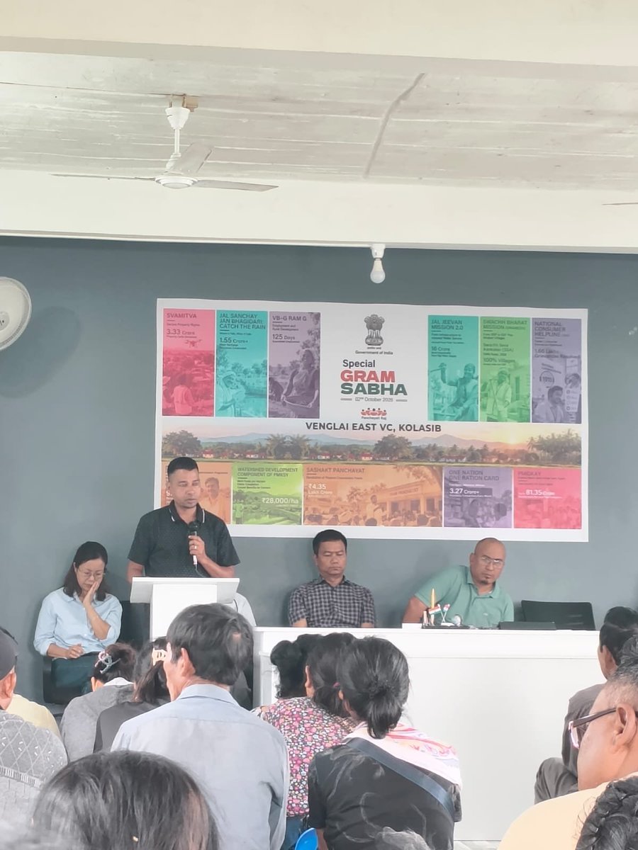 DtoKolasib's tweet photo. Awareness on TB at Special Gram Sabha, Kolasib. @ntepMizoram https://t.co/V91NUF5EDm
