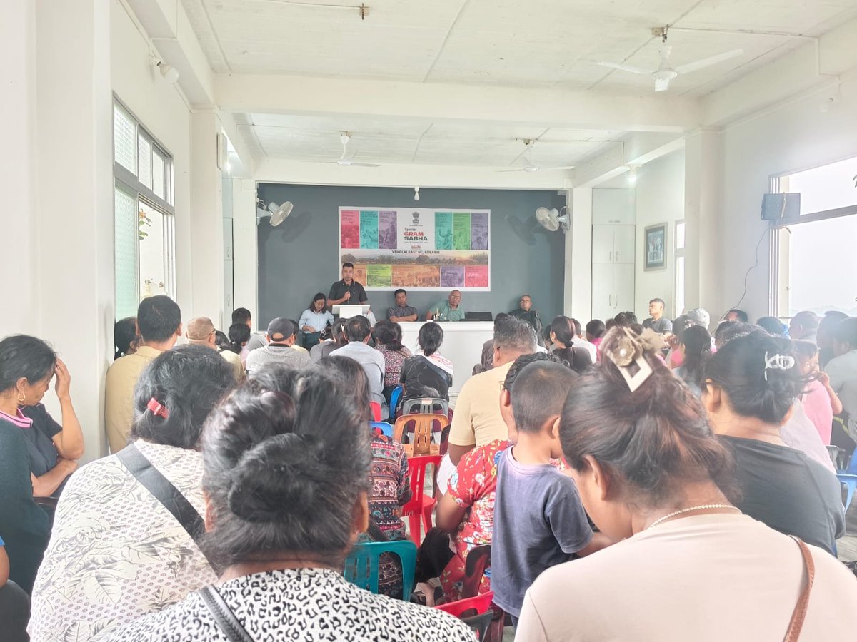 DtoKolasib's tweet photo. Awareness on TB at Special Gram Sabha, Kolasib. @ntepMizoram https://t.co/V91NUF5EDm