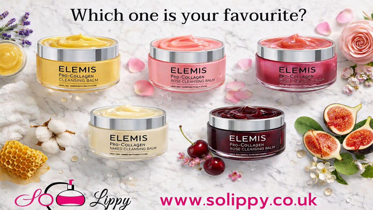 So_Lippy's tweet photo. 🌸 Which #Elemis Pro‑Collagen Cleansing Balm is your favourite?
From Black Cherry to Fig, each one melts away makeup and leaves skin glowing.
Shop now at https://t.co/zFM5Gq1S8W 💖
#solippy #Skincare #beauty #gift #shopping #epsom #surrey #onlineshop #beautycare https://t.co/ql4w1IuaPL