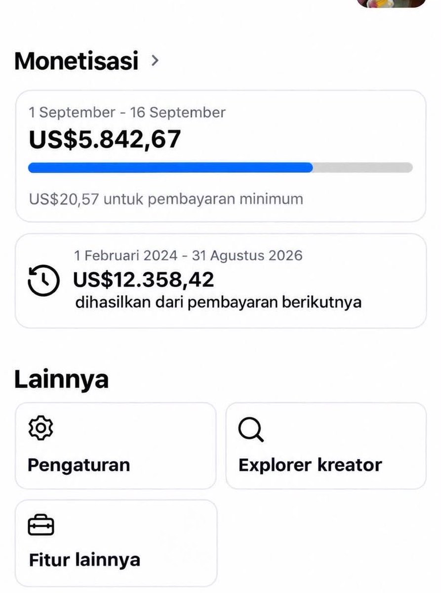 bavtrasss's tweet photo. In this economy belajar fb pro aja kalian daripada monet x. Ini sebulan kemarin dpf 6k$ hitunh lah berp itu wkwk.

Jujur mumet di x https://t.co/4x0DUs9M9n