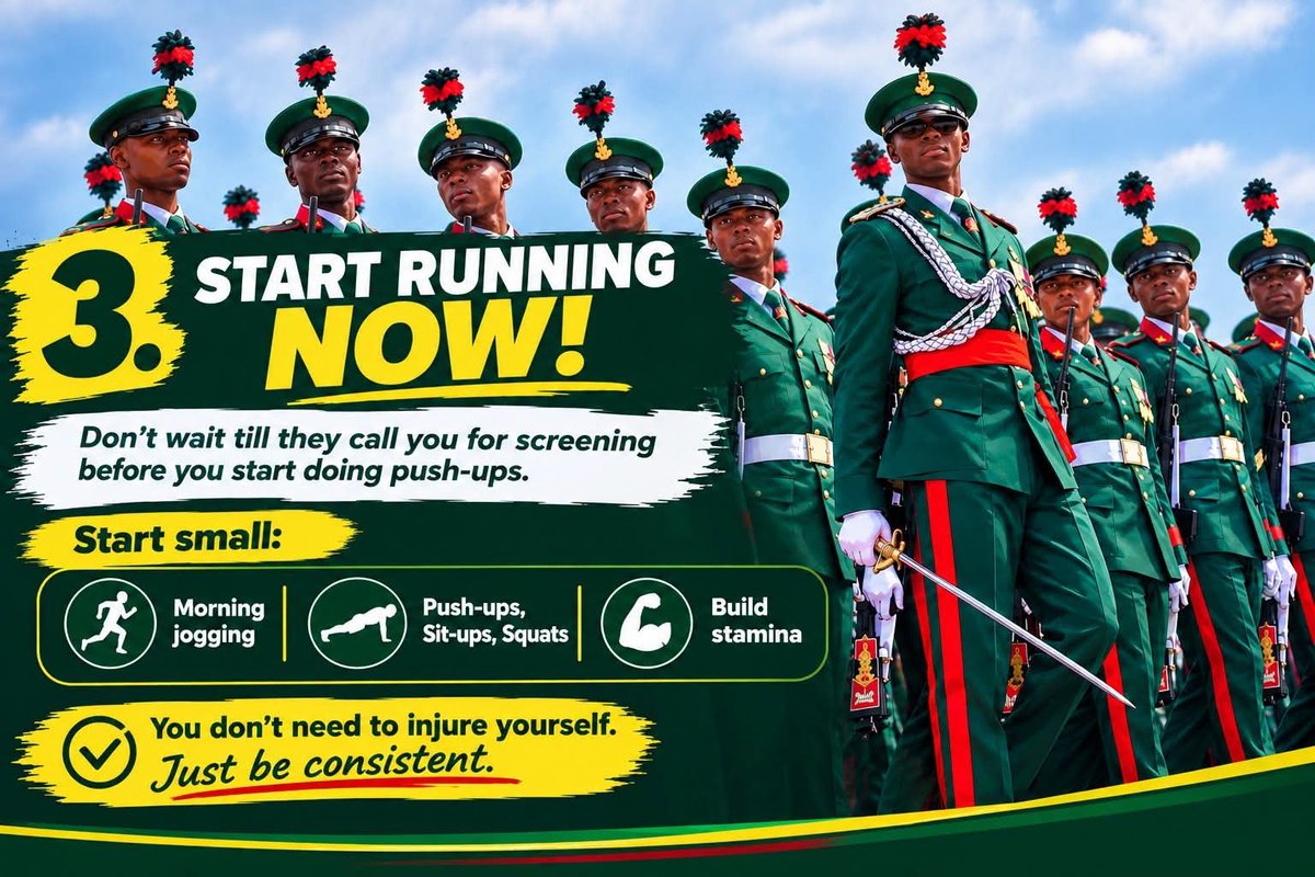 Rise_Forge's tweet photo. If you’ve been waiting for an opportunity to serve your country, this may be your time.

Don’t just be an online security expert only. Pick up the form, prepare yourself and join the 

 Nigerian Army🪖
 Nigerian Navy⚓
 Nigerian Air Force✈️

Serve. Learn. Build a career. https://t.co/CHcKpnUaMT