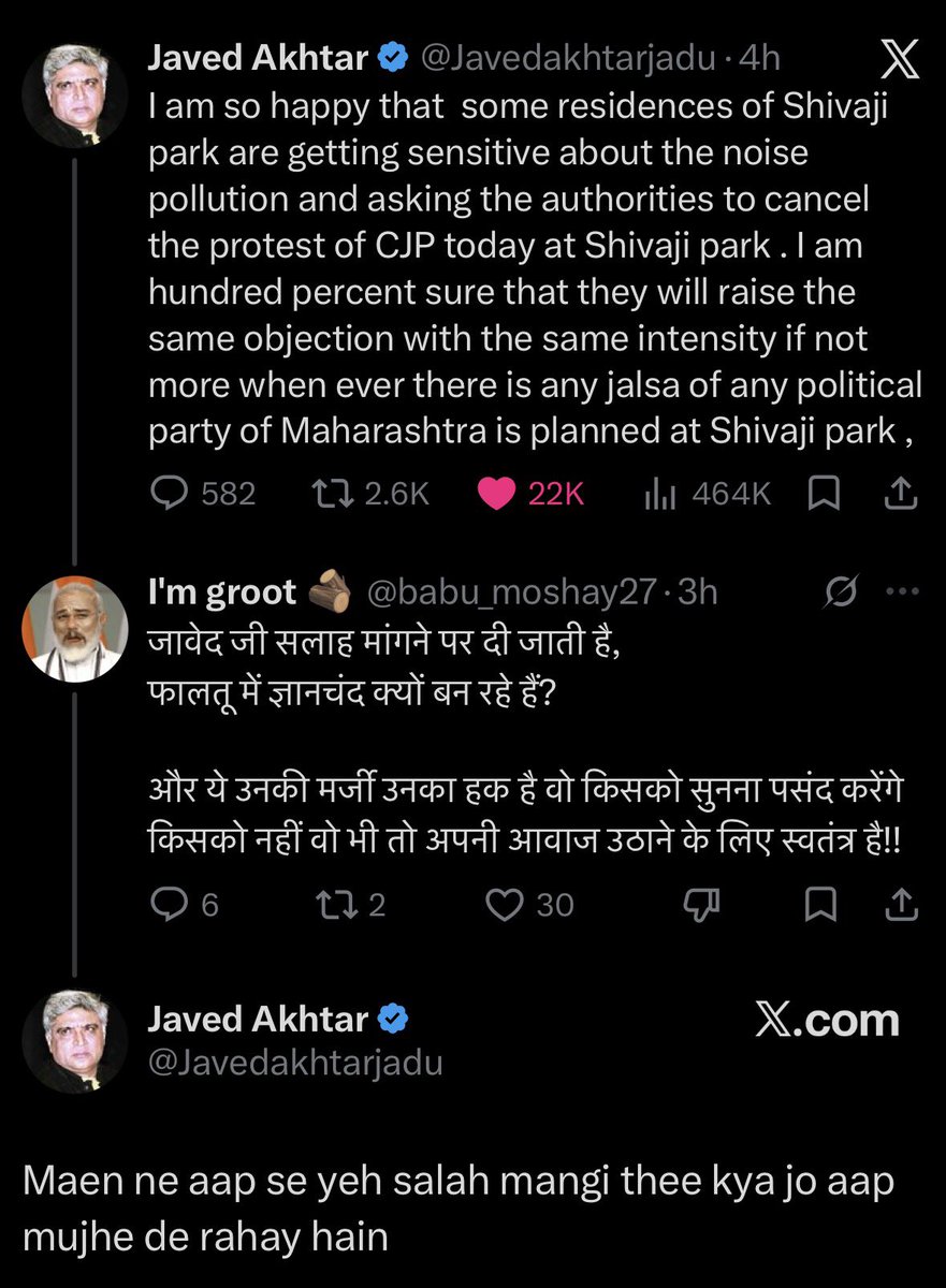 kadaipaneeeer's tweet photo. Javed Akhtar cooked &amp; left no crumbs https://t.co/ImAJr4zMET