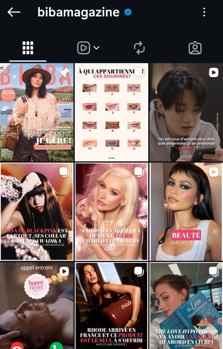 sucreyoongi's tweet photo. the fact that 'biba magazine' literally a french women's magazine made a whole reel about jungkook's cute pronunciation of 'aujourd'hui'...😭♡ oh i'm too endeared. they were so charmed by him that they couldn't help but feature him on their page and tell french people we should start pronouncing the word jungkook's way now!! everyone is down bad for him.

they wrote: “the cutest thing to brighten up your friday: jungkook learning french ahead of bts' concert in paris. if you thought they were getting help through an earpiece or from screens, nope: they're actually studying hard!”