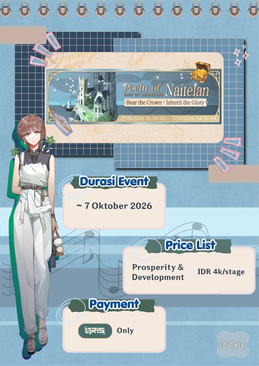nandemorax's tweet photo. OPEN JOKI EVENT LnN "Poem of Naitelan"! 
Jangan lupa selama bulan Oktober, Nandemoya mengadakan DISKON 15% khusus untuk minimal pembelian Rp50.000! Cuss bisa langsung dm for order #jokiLnN #bealanja https://t.co/kwvPlniIx7