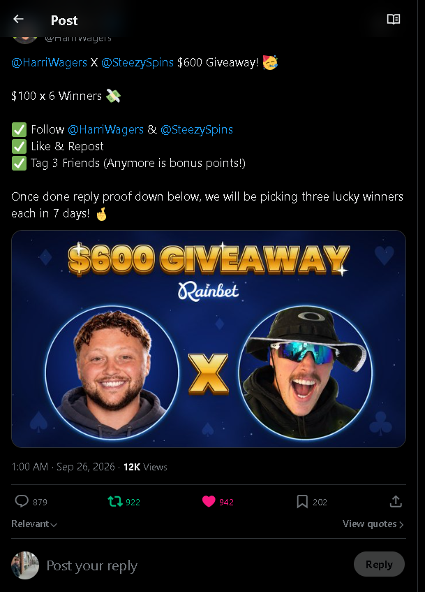 gelowticks's tweet photo. @HarriWagers @SteezySpins Entering this with high hopes and hoping the random draw favors me.
@0xKennzy @ranechannn @maskerryman https://t.co/eMzm97zA3y
