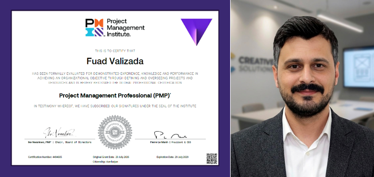 pmacademypm's tweet photo. 924th PMP certificate by @pmacademypm
Fuad Valizada cleared PMP exam
#pmacademy #PMP #pmpexambaku #PMPExamPrep #PMPExam #pmpbaku #projectmanagementbaku #projectmanagementazerbaijan #pmpmentor #project #ProjectManagement #ProjectManager https://t.co/GJserq3oEP