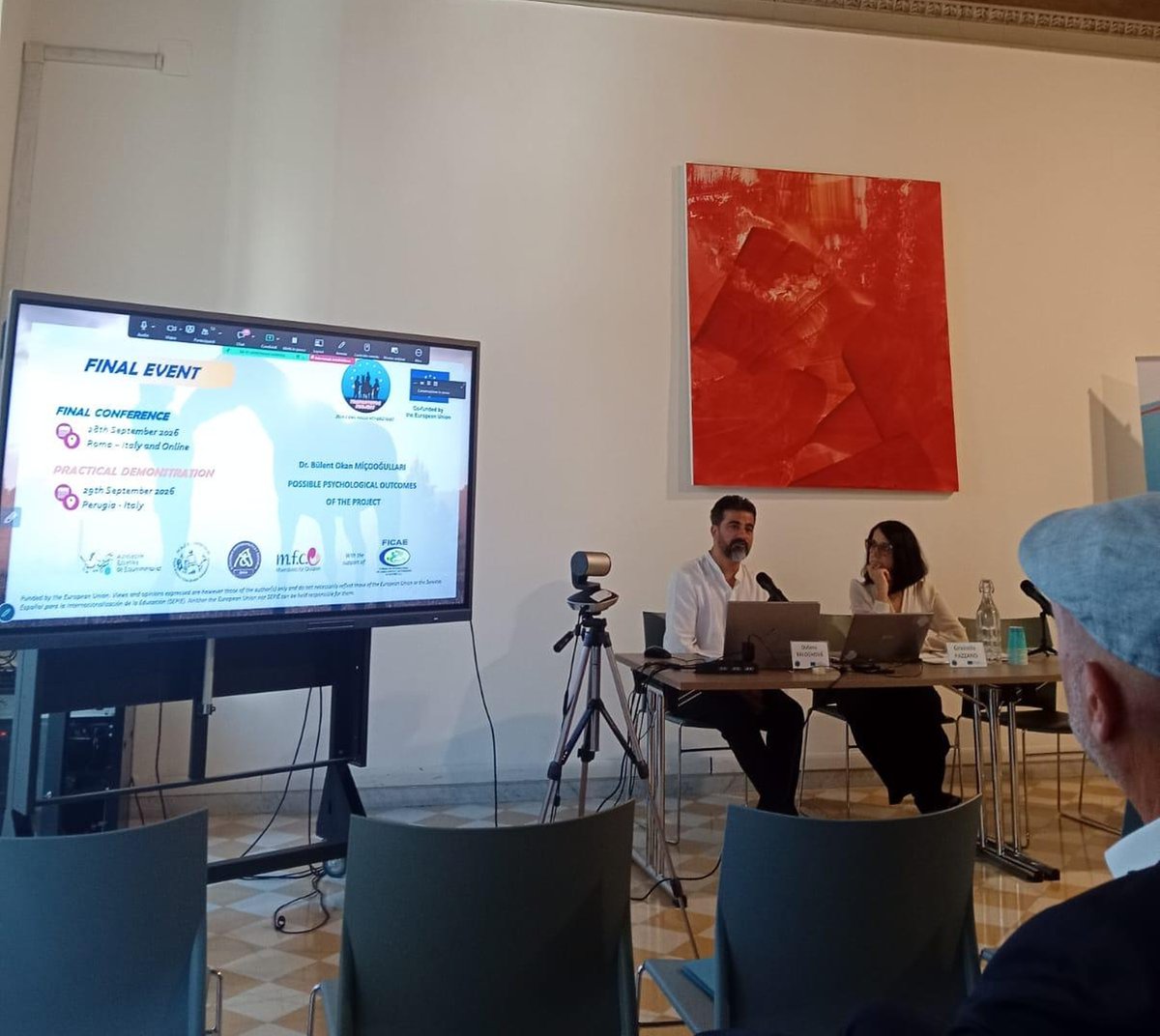 nevukurumsal's tweet photo. #NEVÜ Spor Bilimleri Fakültesi Öğretim Üyesi Prof. Dr. Bülent Okan Miçooğulları, Avrupa Birliği Erasmus+ Programı kapsamında İtalya’nın Roma kentinde gerçekleştirilen proje toplantısına davetli konuşmacı ve proje ortağı olarak katıldı👉https://t.co/jbIOklwBoj https://t.co/PuPd49PEtE