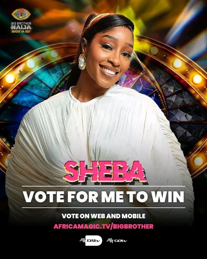 sugarbanana_'s tweet photo. Please vote massively for Queen Sheba 👑

Today is the last day of voting 🗳️

Let’s crown Sheba the Winner on Sunday 🙏

#BBNaija https://t.co/THs3HLAmhh