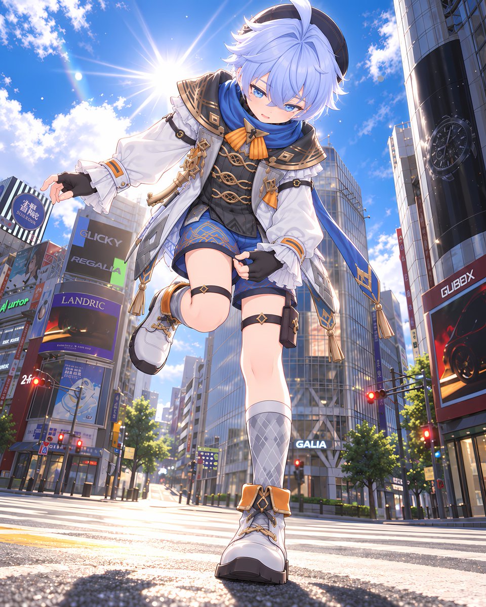 Corrin_H's tweet photo. NTE（ネバエバ）より
エドガーくん！

街中で短パン裾イジイジ https://t.co/MK6rfkL0xi