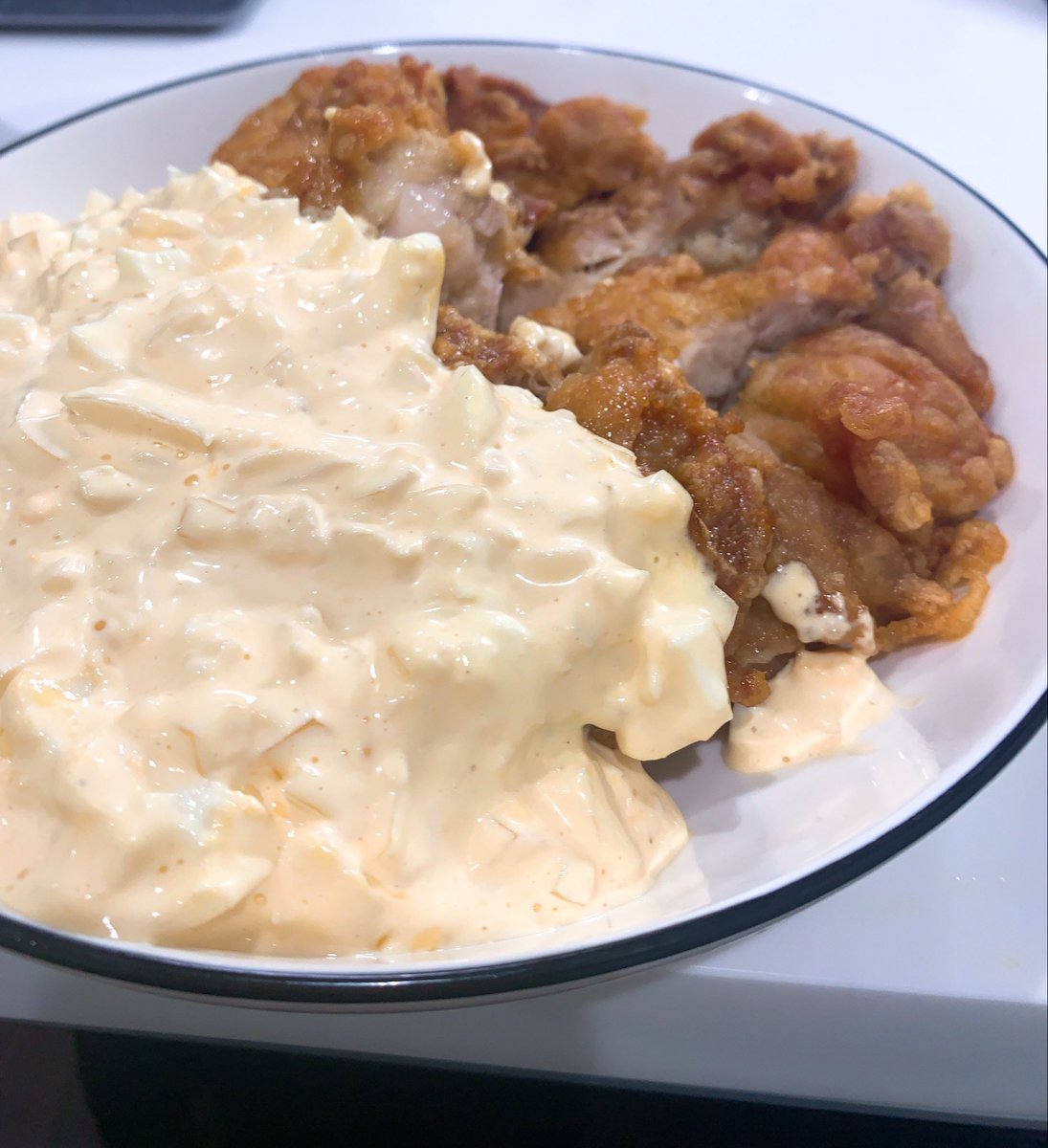 v0hef1's tweet photo. みんなでチキン南蛮作ったお！！！

＃配信楽しすぎる https://t.co/UMqksT530g