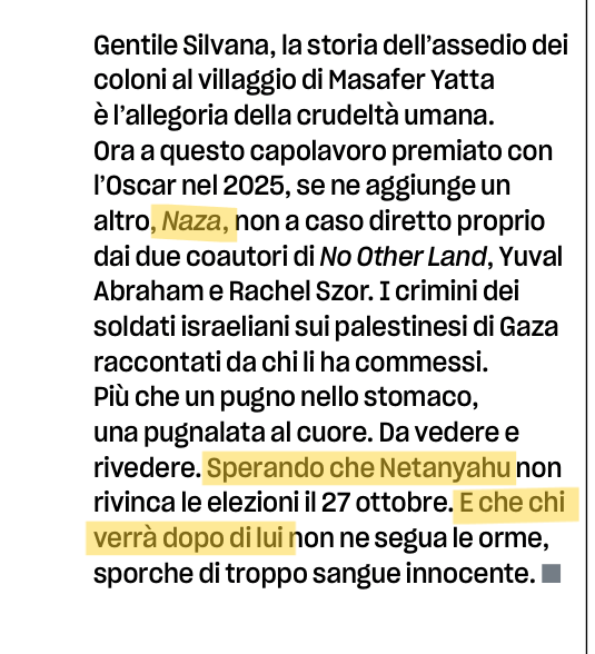 rafforiani's tweet photo. Per l'Ucraina @MassimGiannini un mese fa chiamava addirittura alle armi: "Sarebbe l'occasione per forgiare nel fuoco della battaglia un vero progetto di difesa europea". Per Gaza invece niente battaglie, niente sanzioni ma tanta speranza. Sta tutto qui il problema. @ilvenerdi https://t.co/yFuXaJaQ73